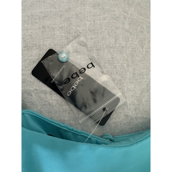 Bebe Women's Blue Romper NWT (Read) Size 4 Adjustable Spaghetti Strap‎ Flowy - Picture 3 of 13